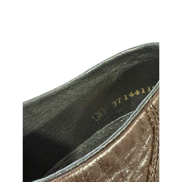 Rieker Antistress Brown Pleated Ruched Heeled Leather Comfort Loafers 5 - Picture 9 of 9